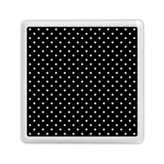 Black Polka Dots Memory Card Reader (square)  by jumpercat