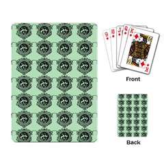 Three Women Green Playing Card by snowwhitegirl