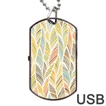 Decorative  seamless pattern Dog Tag USB Flash (One Side) Front