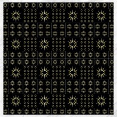 Dark Ethnic Stars Motif Pattern Canvas 16  X 16   by dflcprints