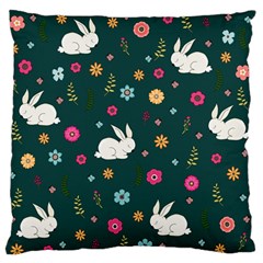 Easter Bunny  Large Flano Cushion Case (one Side) by Valentinaart