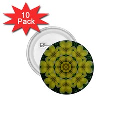 Fantasy Plumeria Decorative Real And Mandala 1 75  Buttons (10 Pack) by pepitasart