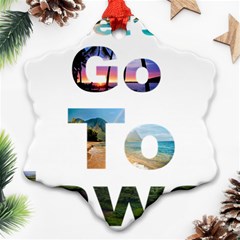 Hawaii Ornament (snowflake) by Howtobead
