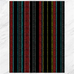 Multicolored Dark Stripes Pattern Canvas 12  X 16   by dflcprints
