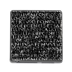 Antique Roman Typographic Pattern Memory Card Reader (square) by dflcprints