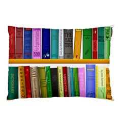 Shelf Books Library Reading Pillow Case (two Sides) by Nexatart