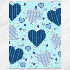 Hearts Pattern Paper Wallpaper Canvas 18  X 24  