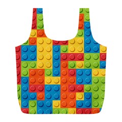 Lego Bricks Pattern Full Print Recycle Bags (l)  by Sapixe