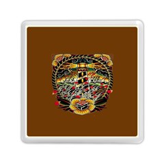 Tattoo Art Print Traditional Artwork Lighthouse Wave Memory Card Reader (square)  by Sapixe