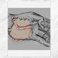 Hand Finger Drawing Fingernails Canvas 36  X 48   by Simbadda