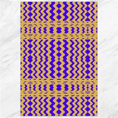 Purple Yellow Wavey Lines Canvas 24  X 36  by BrightVibesDesign