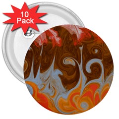 Fire And Water 3  Buttons (10 Pack)  by digitaldivadesigns