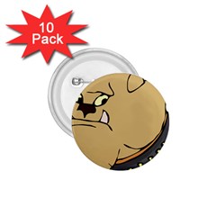 Bulldog Dog Head Canine Pet 1 75  Buttons (10 Pack) by Nexatart