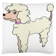 Poodle Dog Breed Cute Adorable Standard Flano Cushion Case (one Side) by Nexatart