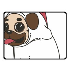Pug Unicorn Dog Animal Puppy Double Sided Fleece Blanket (small) 