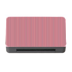 Usa Flag Red And White Stripes Memory Card Reader With Cf by PodArtist