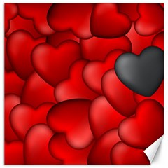 Form Love Pattern Background Canvas 16  X 16   by Sapixe