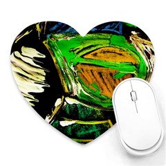 Lillies In The Terracota Vase 5 Heart Mousepads by bestdesignintheworld