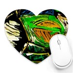Lillies In The Terracota Vase 5 Heart Mousepads Front