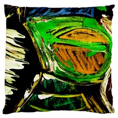 Lillies In The Terracota Vase 5 Large Flano Cushion Case (two Sides) by bestdesignintheworld