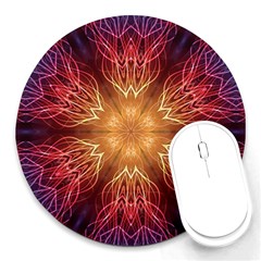 Fractal Abstract Artistic Round Mousepads