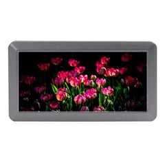 Pink Tulips Dark Background Memory Card Reader (mini) by FunnyCow