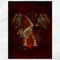 Awesome T Rex Skeleton, Vintage Background Canvas 36  X 48   by FantasyWorld7