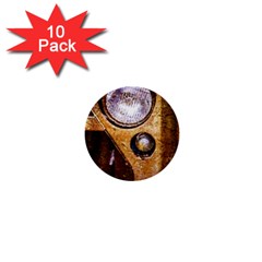 Vintage Off Roader Car Headlight 1  Mini Buttons (10 Pack)  by FunnyCow