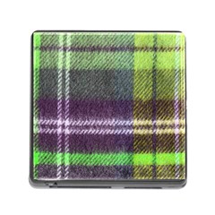 Neon Green Plaid Flannel Memory Card Reader (square 5 Slot) by snowwhitegirl