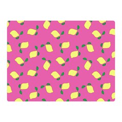 Lemons Pink Double Sided Flano Blanket (mini)  by snowwhitegirl
