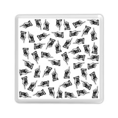 Pointing Finger Pattern Memory Card Reader (square) by Valentinaart