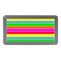 Neon Hawaiian Rainbow Horizontal Deck Chair Stripes Memory Card Reader (mini) by PodArtist