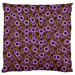 The Sky Is Not The Limit For A Floral Delight Large Flano Cushion Case (two Sides) by pepitasart