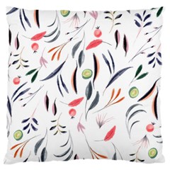Watercolor Tablecloth Fabric Design Large Flano Cushion Case (two Sides) by Sapixe