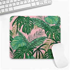 Tropical Greens Leaves Design Large Mousepads by Sapixe