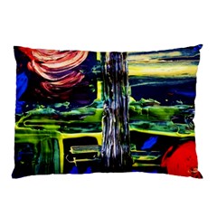 Between Two Moons 1 Pillow Case by bestdesignintheworld