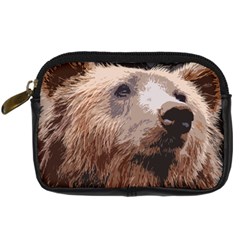Bear Looking Digital Camera Leather Case by snowwhitegirl