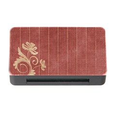 Floral Mauve Memory Card Reader With Cf by vintage2030