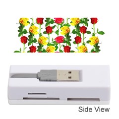 Rose Pattern Roses Background Image Memory Card Reader (stick) by Sapixe