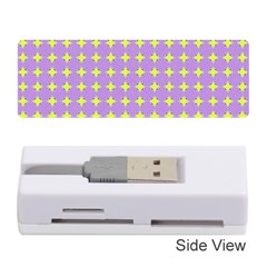 Pastel Mod Purple Yellow Circles Memory Card Reader (stick) by BrightVibesDesign