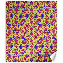 Multicolored Linear Pattern Design Canvas 20  X 24  by dflcprints
