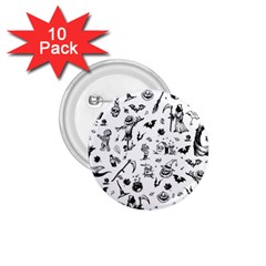 Halloween Pattern 1 75  Buttons (10 Pack) by Valentinaart