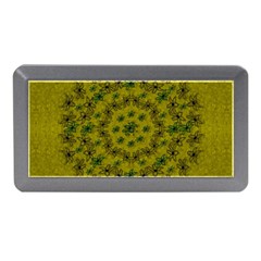 Flower Wreath In The Green Soft Yellow Nature Memory Card Reader (mini) by pepitasart