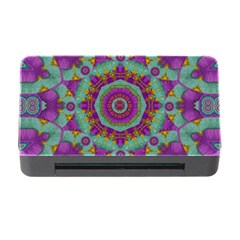 Water Garden Lotus Blossoms In Sacred Style Memory Card Reader With Cf by pepitasart