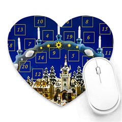 Advent Calendar Advent Gifts Heart Mousepads by Wegoenart