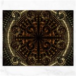 Fractal Circle Globes Geometric Rectangular Jigsaw Puzzl Front