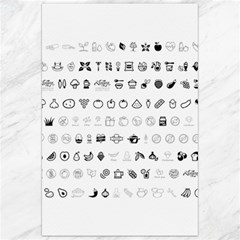 Vegan Vegetarian Icons Food Eat Canvas 24  X 36 
