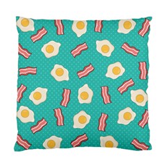 Bacon And Egg Pop Art Pattern Standard Cushion Case (two Sides) by Valentinaart