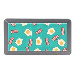 Bacon And Egg Pop Art Pattern Memory Card Reader (mini) by Valentinaart