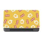 Bacon and Egg Pop Art Pattern Memory Card Reader with CF Front